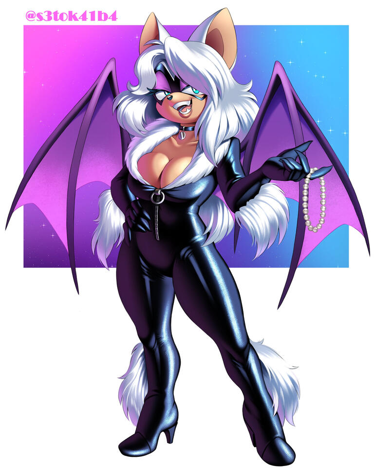 Rouge the bat as Black Cat