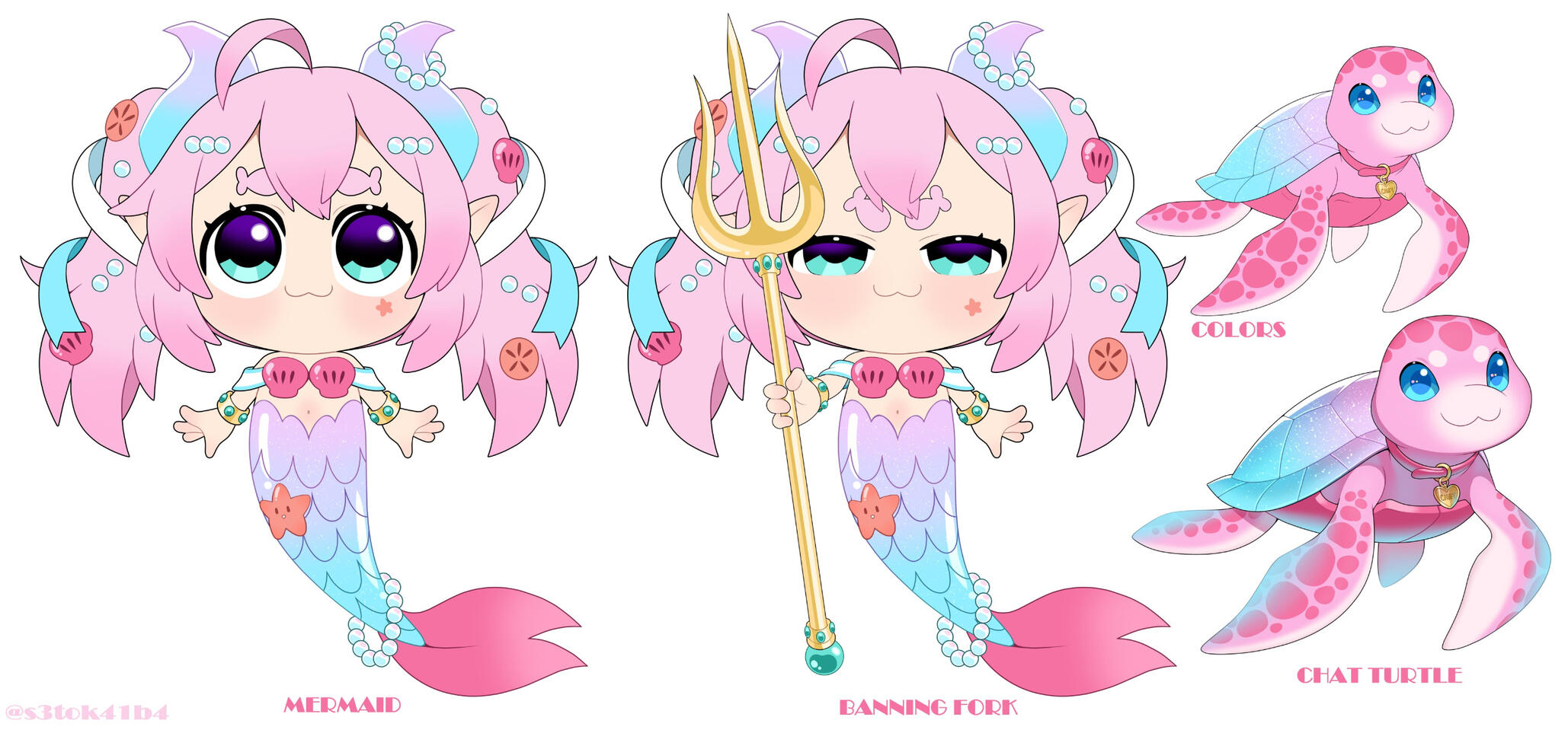 Fanmade character design for vtuber chibidoki